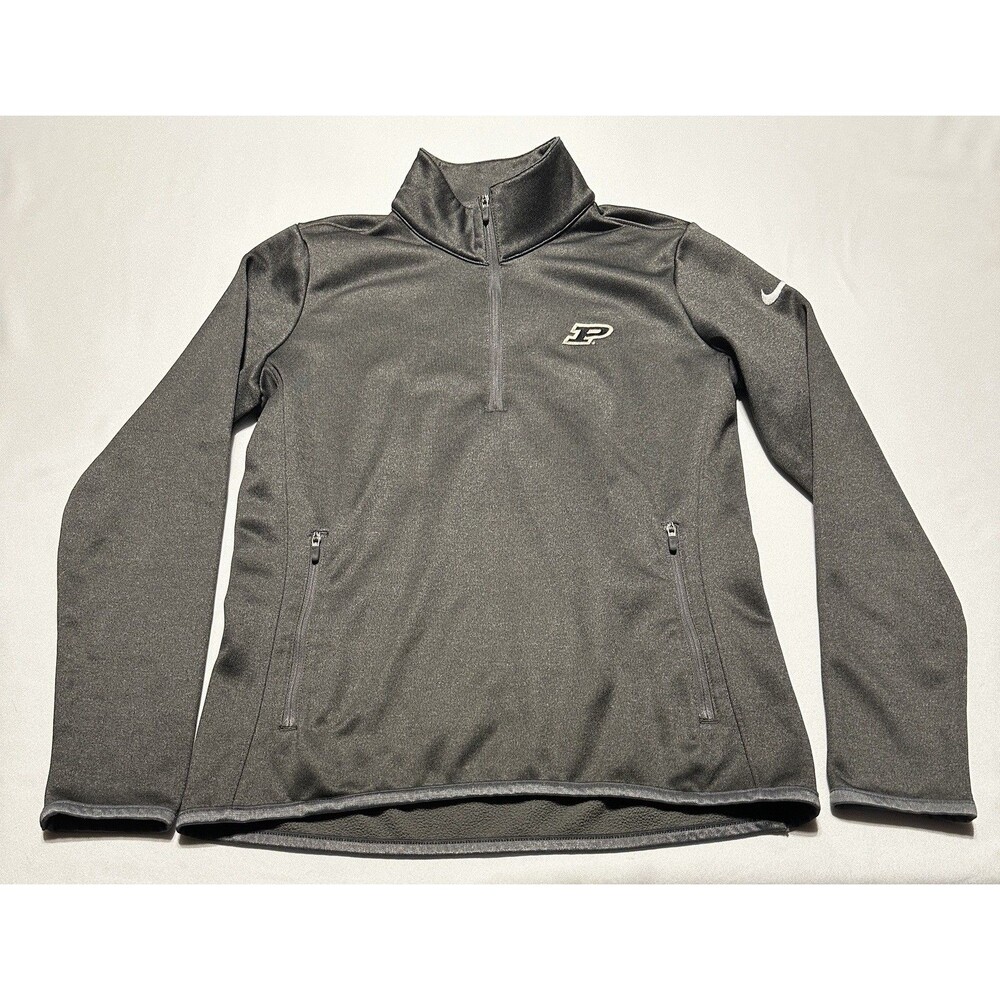 Purdue University Nike Golf Therma-FIT 1/4 Zip Pullover 685282 Womens Small PU